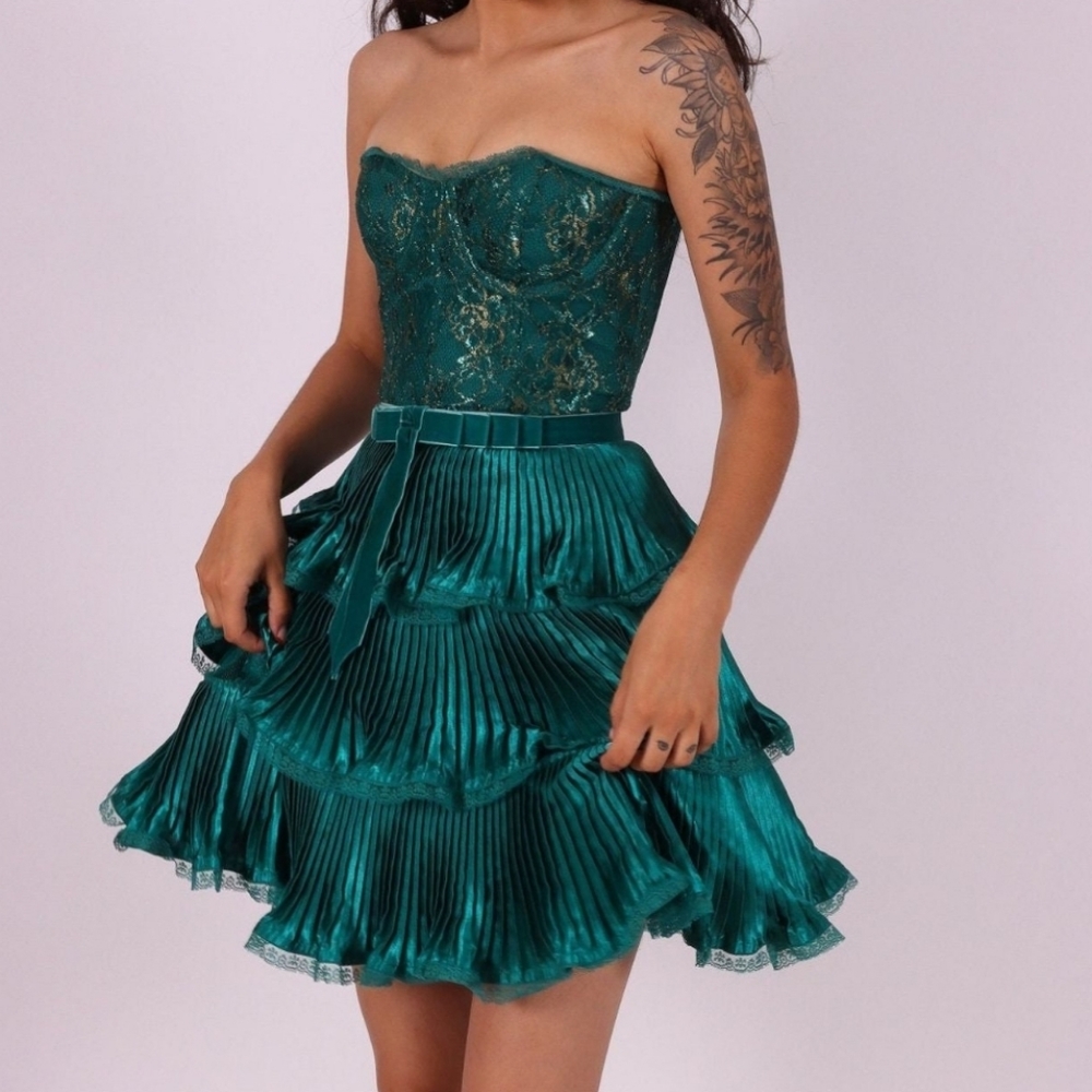 Betsey Johnson Evening Green Vintage Dress